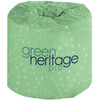 Green Heritage 2-Ply Recycled Bathroom Tissue, White, Case Of 96