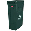 Rubbermaid Commercial Slim Jim 23 Gallon Recycling Bin (Green)