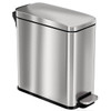 HLS Commercial 3 Gallon Stainless Steel Step Trash Can With Odor Filter