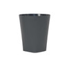 Hapco Certified Green Eco Contour  14 Quart Wastebasket, Graphite, Case Of 12