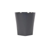 Hapco Certified Green Eco Contour 8 Quart Wastebasket, Graphite, Case Of 12