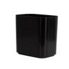 Hapco Contempo 14 Qt. Rectangular Wastebasket, Black Stainless, Case Of 4