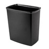 Hapco Essential Ignition Resistant 10 Qt Rectangular Wastebasket,black,case Of 12