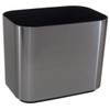Hapco Contempo 8 Qt. Rectangle Wastebasket, Graphite, Case Of 6