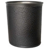 Hapco Vivid Collection 13 Qt. Wastebasket, Brilliant Black, Pack Of 6