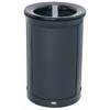 Rubbermaid Commercial Enhance 23 Gal Round Dual Stream Indoor Trash Can (Jet Black)