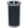 Rubbermaid Commercial Enhance 33 Gal Round Dual Stream Indoor Trash Can, Gray