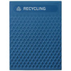 Rubbermaid Commercial Decorative Plastic Mixed Recycling Insert Panels (Blue)