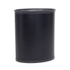 Hapco 13q Ignition Resistant Vegan Leatherette Wastebasket Black Package Of 6