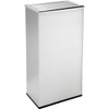Commercial Zone Products 13.5 Gallon Stainless Steel Rectangular Trash Can (Silver)