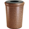 Commercial Zone Products Stonetec 50 Gallon Round Trash Can (Sedona)