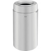 Rubbermaid Commercial Crowne 30 Gal Aluminum Steel Round Open Top Waste Container