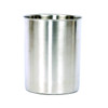 Hapco Stainless Steel Brushed Metal 12 Qt Round Wastebasket,case Of 6