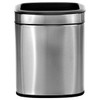 Alpine Industries 2.6 Gal. Stainless Steel Rectangular Liner Open Top Trash Can ALP470-10L