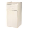 Alpine Industries 40 Gallon White Finish Wooden Tray Top Waste Enclosure Can ALP476-WHI