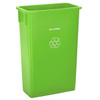 Alpine Industries Slim 23 Gal Lime Green Waste Receptacle Can Package Of 3 ALP477-LGRN-3