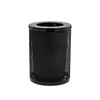 Alpine Industries Outdoor Diamond Steel Trash Can With Flat Lid 36 Gallon Black 364049