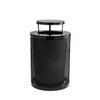 Alpine Industries Outdoor Diamond Steel Trash Can-Rain Bonnet Lid 36 Gal Black 364050