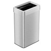 HLS Commercial 18 Gallon Stainless Steel Rectangular Open Top Trash Can With Odor Filters
