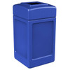 Commercial Zone Products Polytec 42 Gallon Waste Container Open Top, Blue