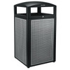Alpine Industries 40 Gal. All-Weather Trash Can W/ Steel Panels