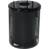 Everest 32 Gal. Trash Receptacle W/ Rain Bonnet (Black)