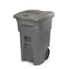 Toter 64 Gal. Document Trash Can W/ Wheels And Lid Lock (Graystone)