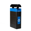 Commercial Zone Avante Recycling Container, 30-Gallon Narrow Unit W/Canopy Lid, Liner Included