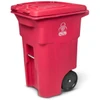 Toter 64 Gallon 2-Wheel Medical Waste Cart (Red)