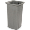 Toter 25 Gallon Slimline Square Trash Can (Graystone)