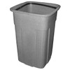 Toter 50 Gallon Slimline Square Trash Can (Graystone)