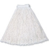 Rubbermaid Commercial Value PRO 16 Oz. Cotton Wet Mop Head, Cut-End, 1 In. Headband, White, 12-Pack