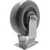 Snap-Loc Super-Duty 6 In. Steel Fixed Plate Caster W/ 450 Lb. Load Rating