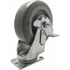 Snap-Loc Super Duty 6 In. Swivel Plate Caster W/ 450 Lb. Load Rating And Brake