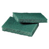 General Purpose Scrub Pad, 3 X 4.5, Green, 40 Pads/Box, 2 Boxes/Carton