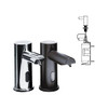 Asi American Specialties Inc. Soap Dispense 1 Liter Bottle Battery Operate Black