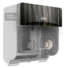 Kimberly-Clark Icon 58833 Faceplate, For 4 Roll Coreless Standard Roll Toilet Paper Dispensers (Ebony Woodgrain)