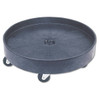 BRUTE Container Universal Drum Dolly, 500 Lb Capacity, 24.38 X 7.13, Black