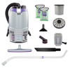 ProTeam Gofit 6 Cordless Cm Backpack Vacuum W/Xover Telescoping Wand Tool Kit