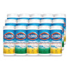 Disinfecting Wipes, Cleaning Wipes, 1-Ply, 7 X 8, Fresh Scent/Citrus Blend, 35/Canister, 3/Pack, 5 Packs/Carton