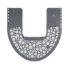Commode Mat 2.0 Disposable Toilet Floor Mat, Non-Slip Rubber, 22 X 22, Gray/White, 6/Carton