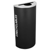 Kaleidoscope Half Round Recycling Receptacle Rc-Kdhr-R Blx