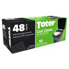 Toter 48 Gal. 2 mL Low-Density Trash Can Liner (10-Box) (Black)
