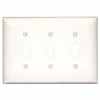Leviton 3-Gang Toggle Wall Plate (White)