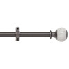 Achim Camino Decorative Rod And Finial Estate Grey 66 To 120", Case Of 4