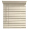 Champion 2 In. Embossed Faux Wood 71 In. X 60 In. Room Darkening Blind, Alabaster