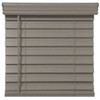 Champion 2.5 In. Embossed Faux Wood 24 In. X 72 In. Room Darkening Blind, Gray