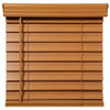 2.5 In. Embossed Faux Wood 36 In. X 48 In. Room Darkening Blind, Oak (Actual Size 35.5 x 48)