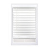 St. Charles 2" Smooth Faux Wood Blind, White, 60" X 64"