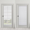 St. Charles Magne 25 X 72 White Cordless Magnetic Mini Blind For Metal Doors